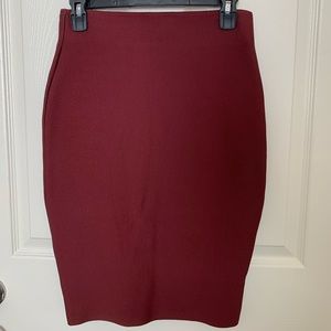 Wine bandage skirt